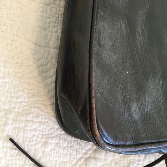 American West Dark Brown Tooled Leather Western Shoulder bag / Purse - Picture 9 of 9